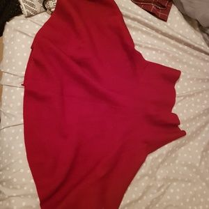 Yesstyle High Rise Red Skirt
